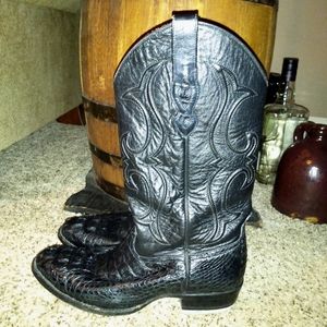 Los Altos Boots men's 10.5D CAIMAN TAIL BOOTS